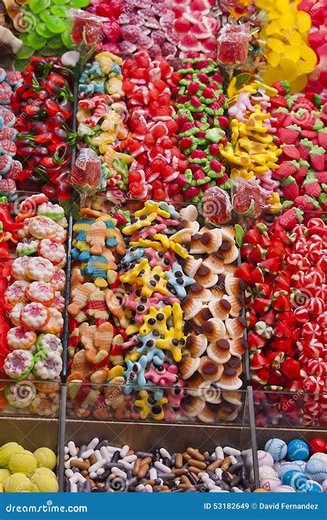 Bright And Colourful Candy Stall Stock Image Image Of Colourful