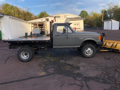 Ford F350 4x4 Diesel Plow Truck With Meyers Snow Plow For Sale