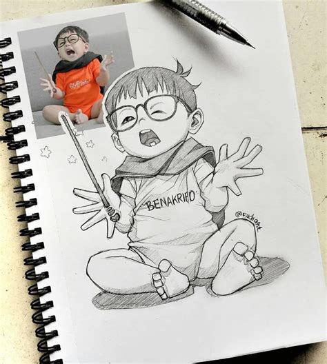 O Ilustrador Indonésio Desenha Pessoas Reais Como Desenhos Animados