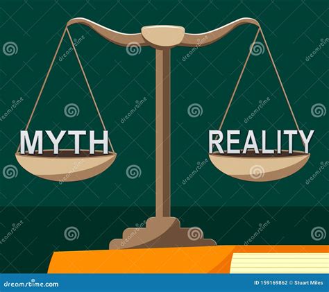 Myth Vs Reality Businessman Demonstrating Authenticity Versus False