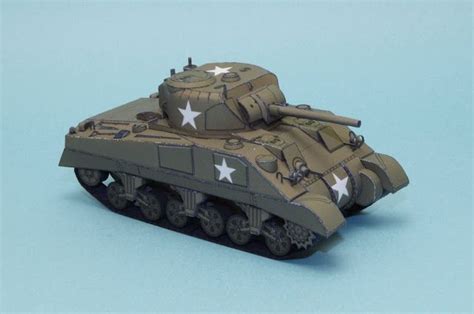 M4 Sherman Tank Papercraft Model By Mr Cube In 2022 Paper Models