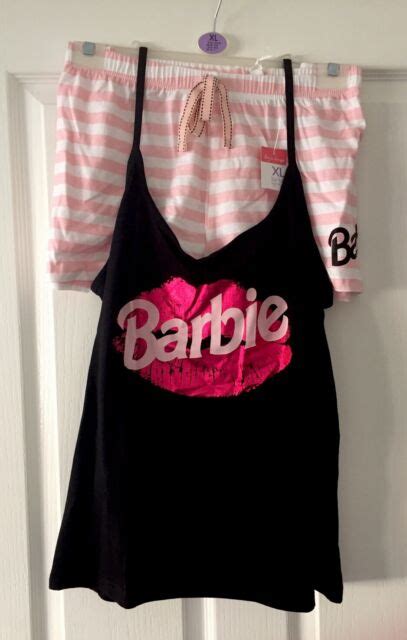Ladies Womens Girls Primark Barbie Cami Size Xl 18 20 Pyjamas Pj Vest