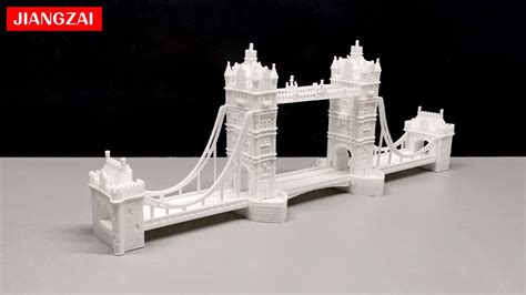 How To Make 3d Tower Bridge Of London Model 3d Printing Crafts Youtube