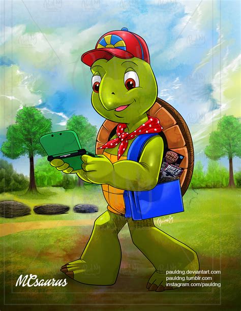 Comm Mcsaurus Franklin The Turtle By Pauldng On Deviantart
