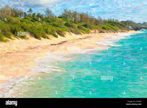 The Long Expanse Of Warwick Long Bay Beach Bermuda Stock Photo Alamy