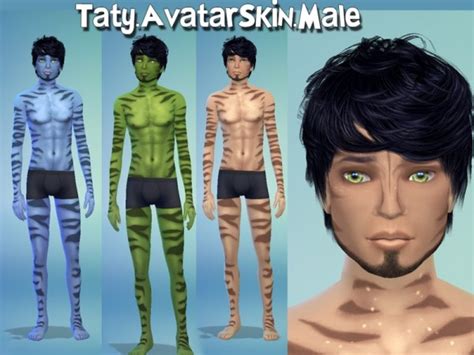 The Sims Resource Avatar Skin By Taty Sims 4 Downloads