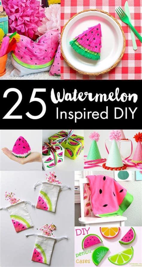 Diy Watermelon Craft Ideas To Make Or Sew Cute Watermelon Paper Craft