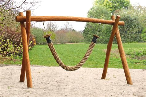 Rope Swing Made Of Robinia Wood Ziegler Spielplätze