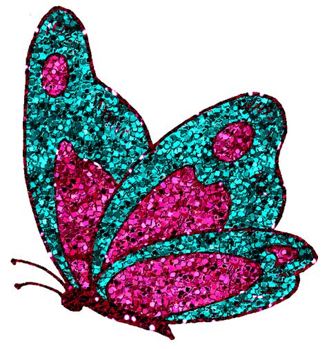 Glitter Butterfly Clip Art