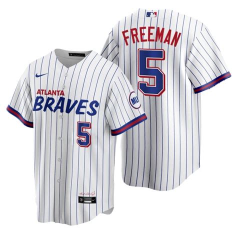 Freddie Freeman Atlanta Braves White 2021 City Connect Jersey