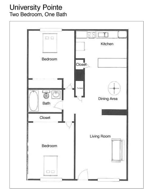 Image Result For Simple 2 Bedroom House Plans Simple Floor Plans Small