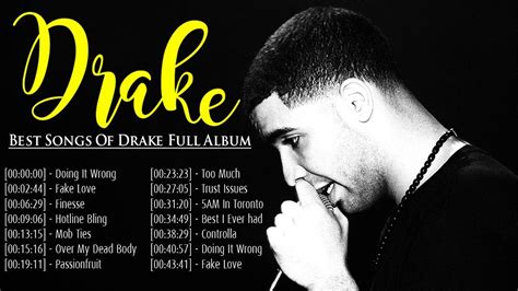 Drake Greatest Hits Full Album Top Biggest Best Songs Of Drake Youtube