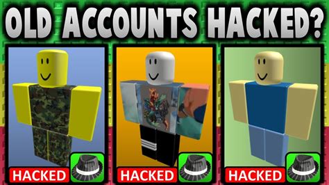 Old Roblox Accounts Getting Hacked And Limited Items Sold Youtube