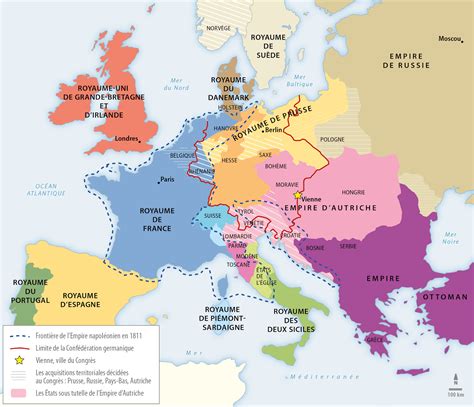 Carte Europe La Carte De Leurope En 1815