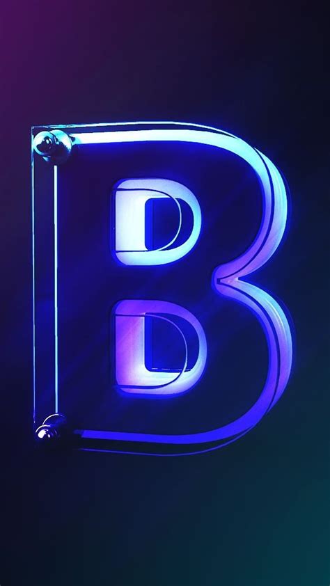 B Letter Logo Wallpaper