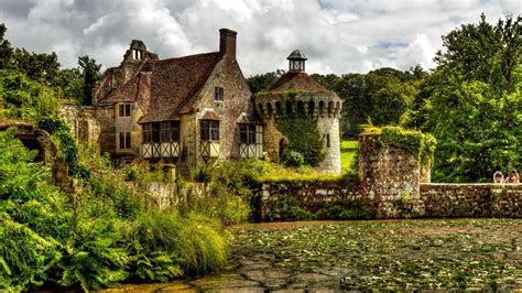 Couple Architecture Old Building Trees Nature Bricks Plants