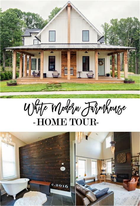 White Modern Farmhouse Home Tour Home Stories A To Z Modern