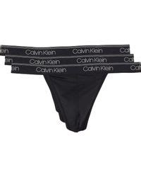 Calvin Klein Pack Thongs In Black For Men Save Lyst