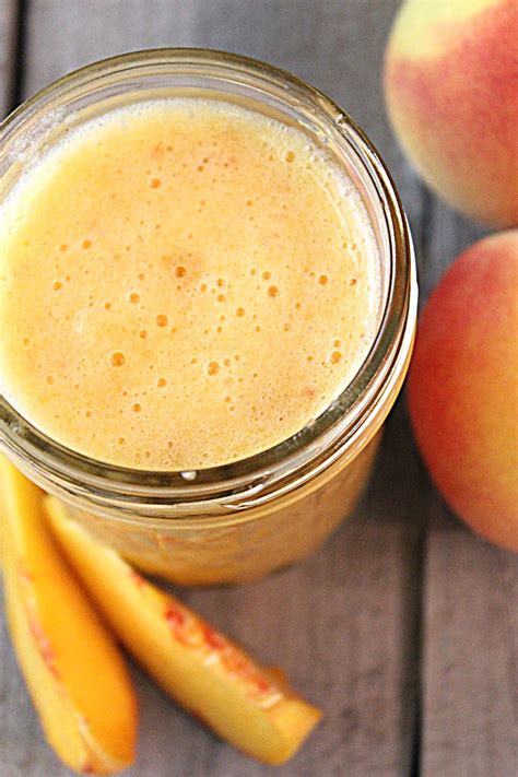 Fresh Peach Juice Recipe Food Apparel