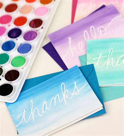 10 Must Make Watercolor Projects Diy Watercolor Cards Diy Stationery