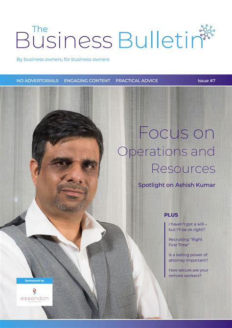 The Business Bulletin Issue 7 Focus On Operations And Resources By