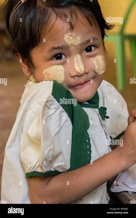 Rakhine State Myanmar Portrait Of A Chin Young Boy Looking At The