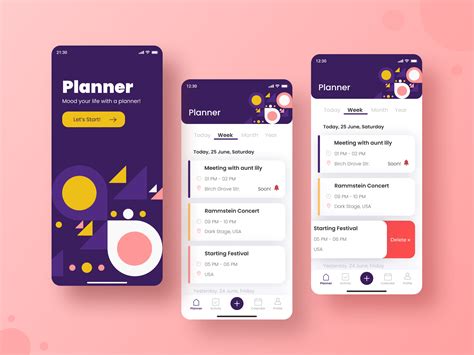 Planner App 📝 By Anastasia Khalmanskikh Mobile Planner Trip Planner