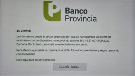 Alerta Por Un Falso Mensaje Del Banco Provincia Para Estafar Clientes