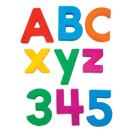 Educational Insights 070611 Magnetic Letters And Numbers Set Regular