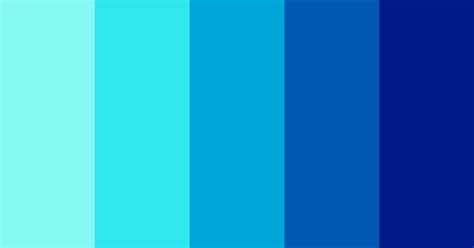 Electric Blue Gradient Color Scheme Blue