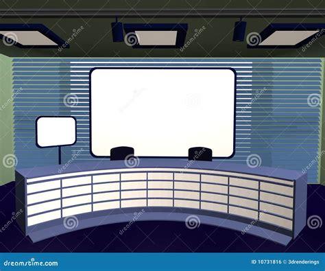 Tv Studio Stock Illustration Illustration Of Office 10731816