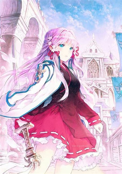 Anime Girl Pink Hair Blue Eyes Royal Princess Sword