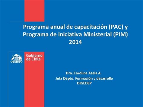Programa Anual De Capacitacin Pac Y Programa De