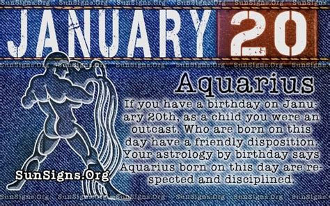 January 20 Zodiac Horoscope Birthday Personality Sunsignsorg