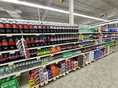 Grocery Store Soda Aisle Wide View Editorial Photo Image Of Purchase