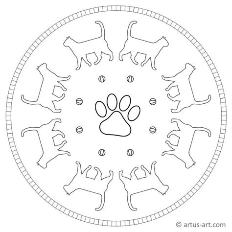 Maybe you would like to learn more about one of these? Simple Cat Mandala » Printable Coloring Page » Artus Art