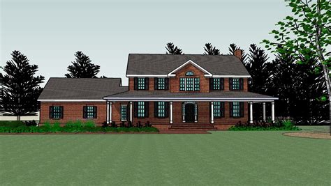 Brick House With Wrap Around Porch For The Home Pinterest
