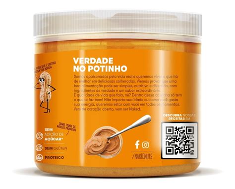 Pasta De Amendoim Com Chocolate Branco G Naked Nuts Mercado Livre