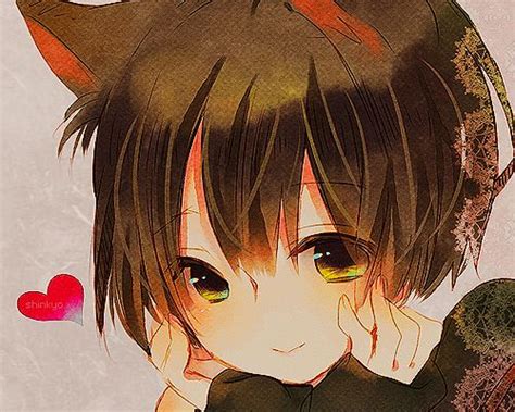 Anime Boy With Cat Ears Anime Pinterest Cat Ears And Anime