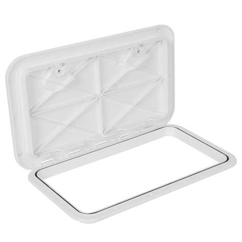 White Abs Marine Boat Deck Access Hatch And Lid 24 Length X 14 Width