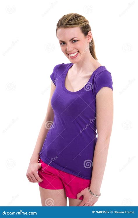 Happy Thin Woman Royalty Free Stock Photography Image 9403687