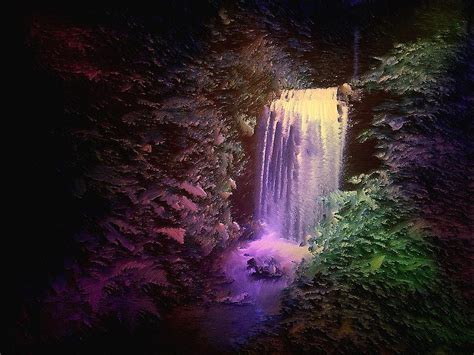 Nur Waterfall Fantasy 3d Green Color Nature Waterfalls Hd