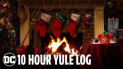 Hour Yule Log Fireplace Dc Movie Content Plus Yule Yule Log
