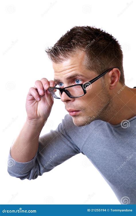 Cannot See Without Glasses Stock Photo Image Of Angle 21255194