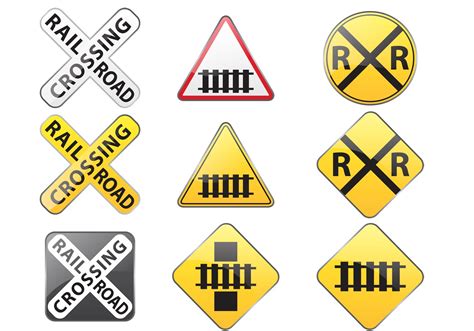Railroad Sign Vectors Download Free Vector Art Stock Graphics And Images