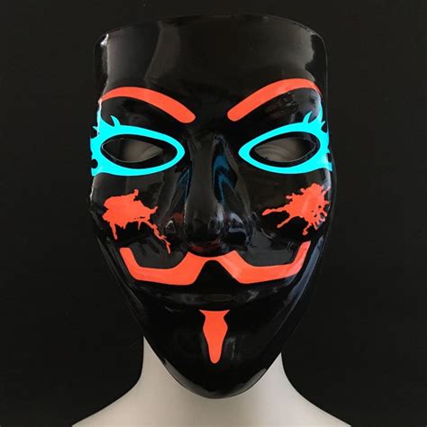 Anonymous Maske Med Led Lys Køb Online På Ledidedk