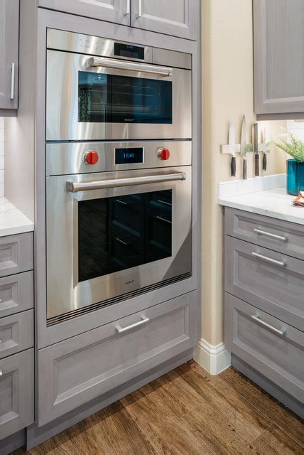 This will give your kitchen that special touch, worthy of an interior design magazine. Wolf Gourmet Ovens are Flush Inset Within the Cabinet Face ...