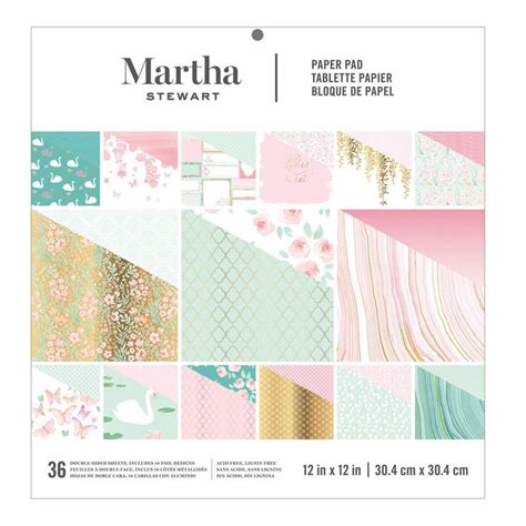 Martha Stewart Paper Pad Mint Blush Swan Paper Pads