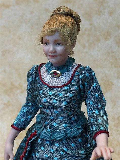 Miniature Dollhouse Doll In 112 Scalevictorian Lady Etsy