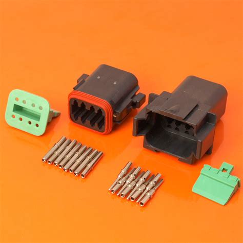 Deutsch Dt Series 8 Way Connector Plug And Receptacle Kit Dt06 08sa